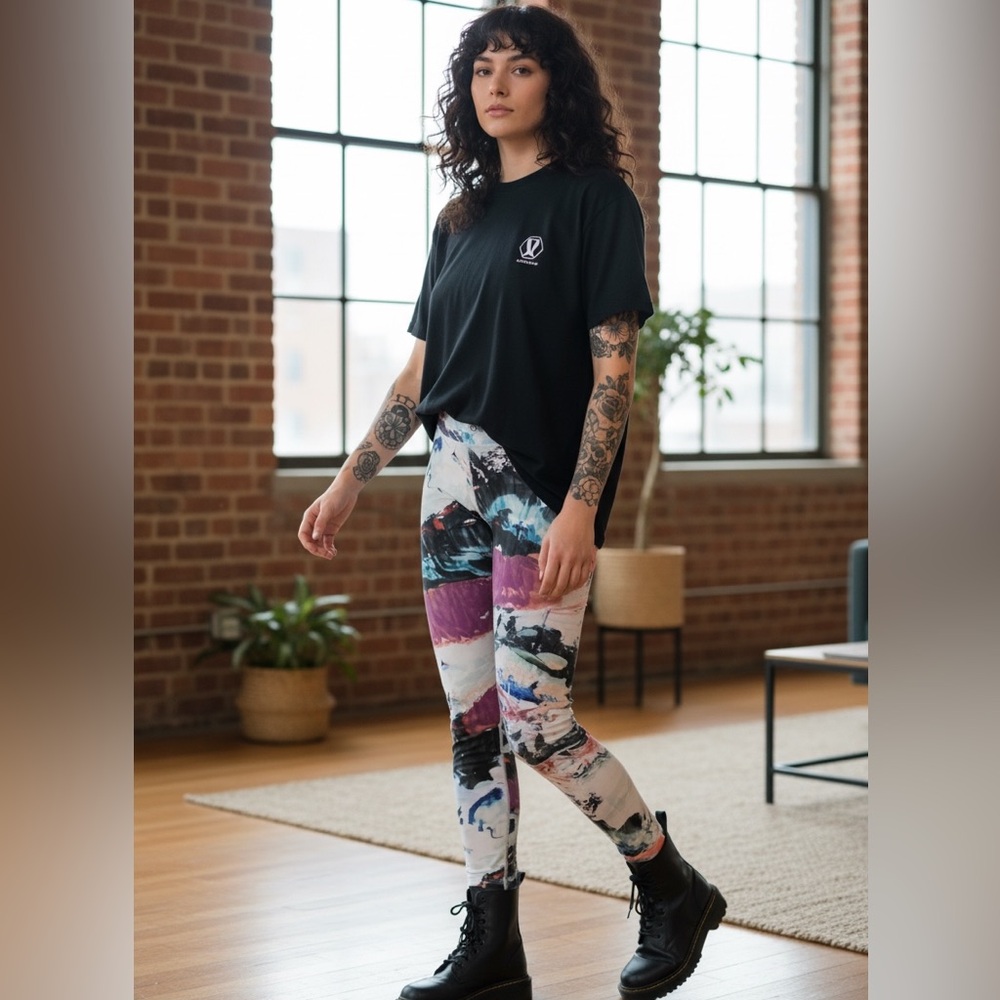 lululemon athletica Colorful Abstract Print Leggings
